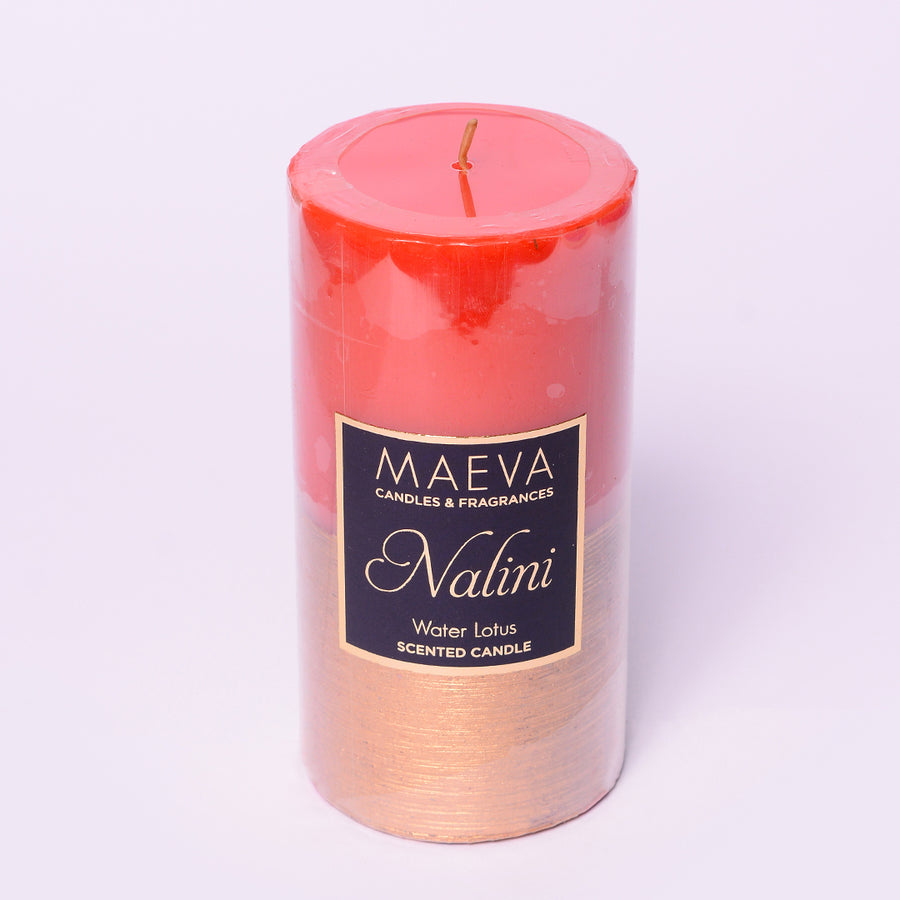 Nalini Red Pillar Candle - L
