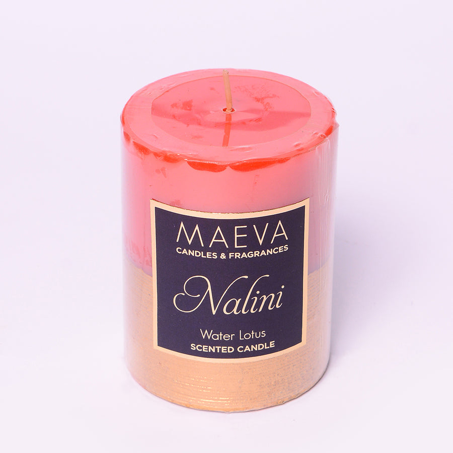 Nalini Red Pillar Candle - M