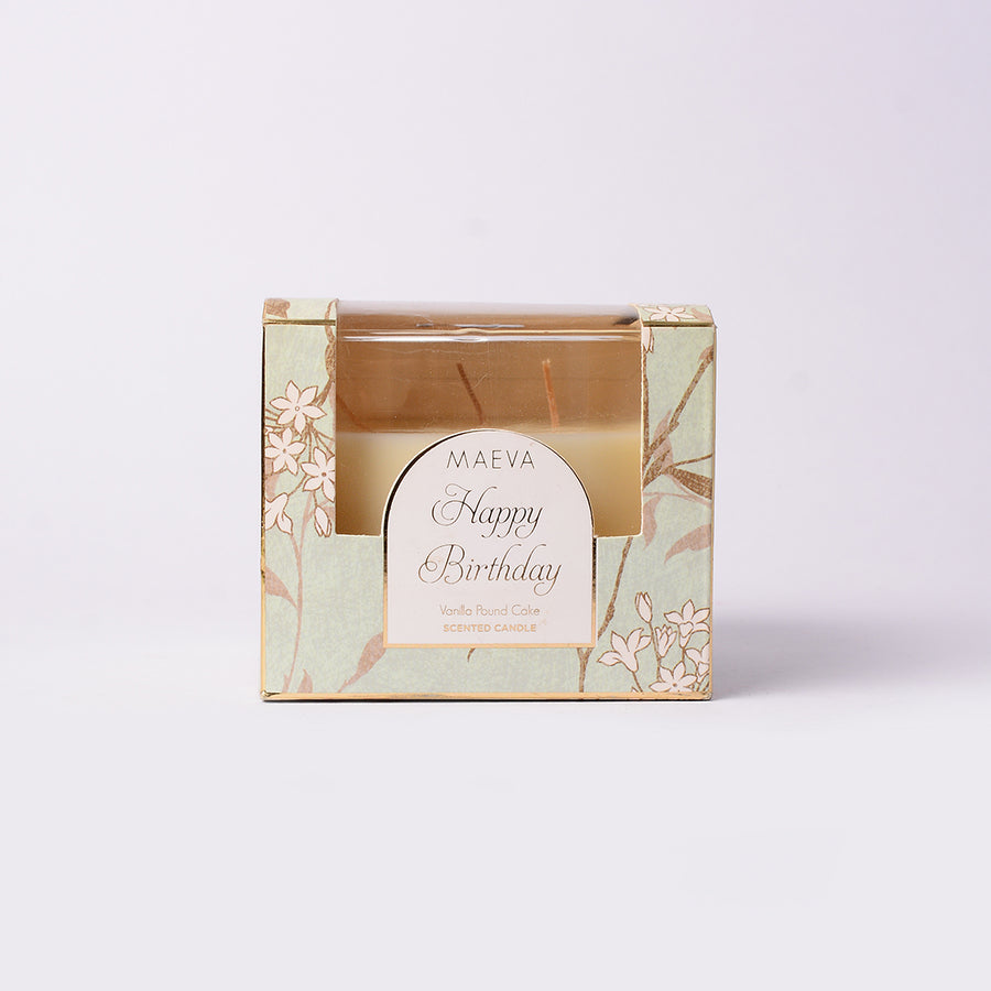 Birthday 3 Wick Glass Candle