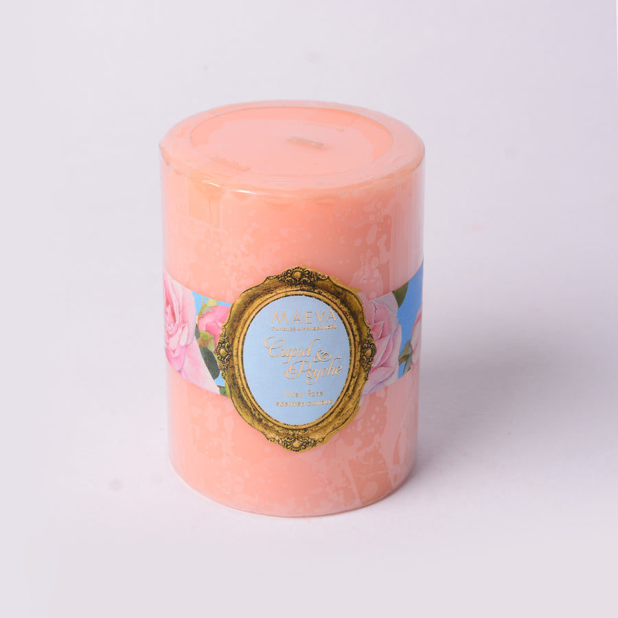 Cupid & Psyche Pillar Candle - M