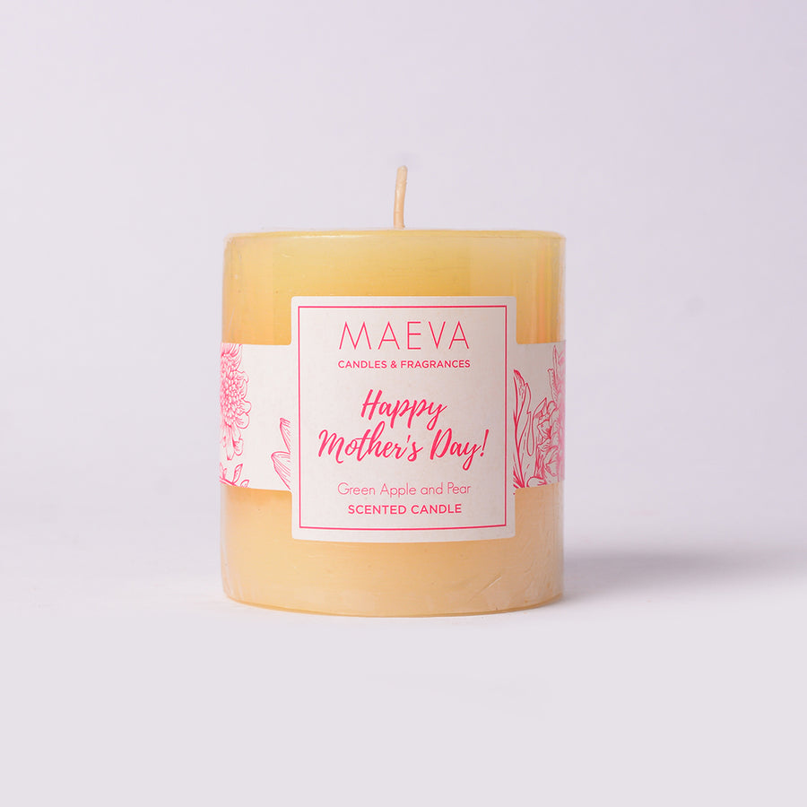 Mothers Day Pillar Candle