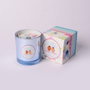 Baby Shower Met. Glass Candle