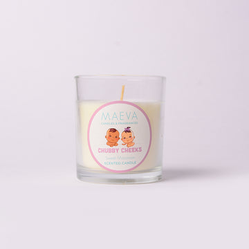 Baby Shower Clear Glass Candle