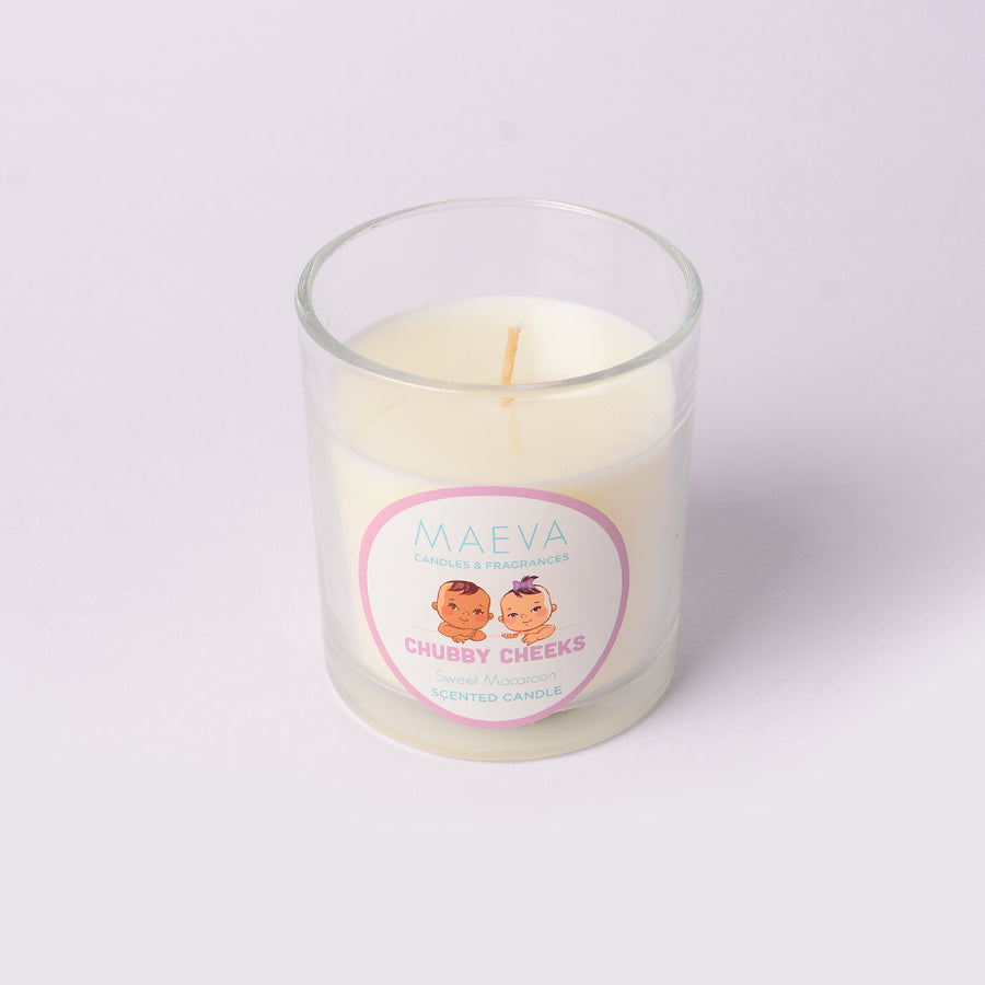 Baby Shower Clear Glass Candle