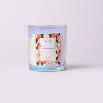 Cupid & Psyche Iridescent Glass Candle