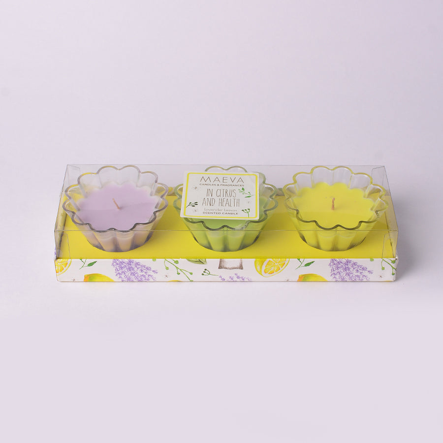 GWS Flower Glass Candle