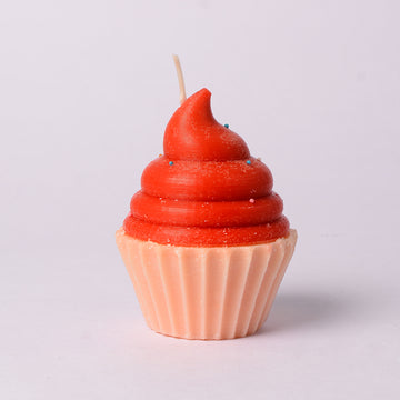 Raspberry Cupcake Candle