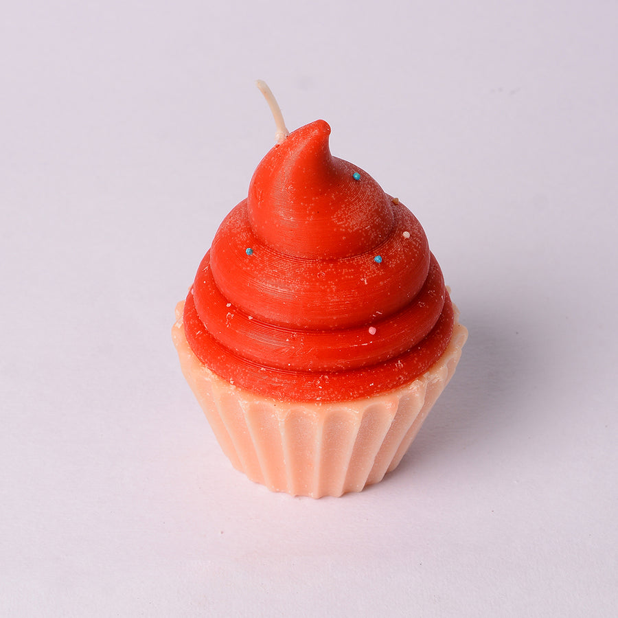 Raspberry Cupcake Candle