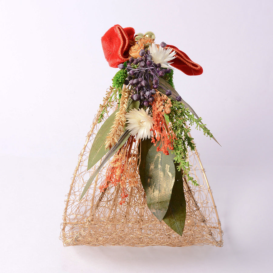 Tangerine Metal Basket