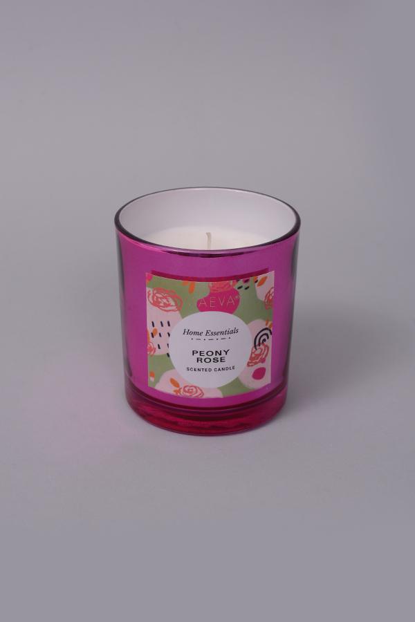 Peony Rose Met. Glass Candle The Maeva Store