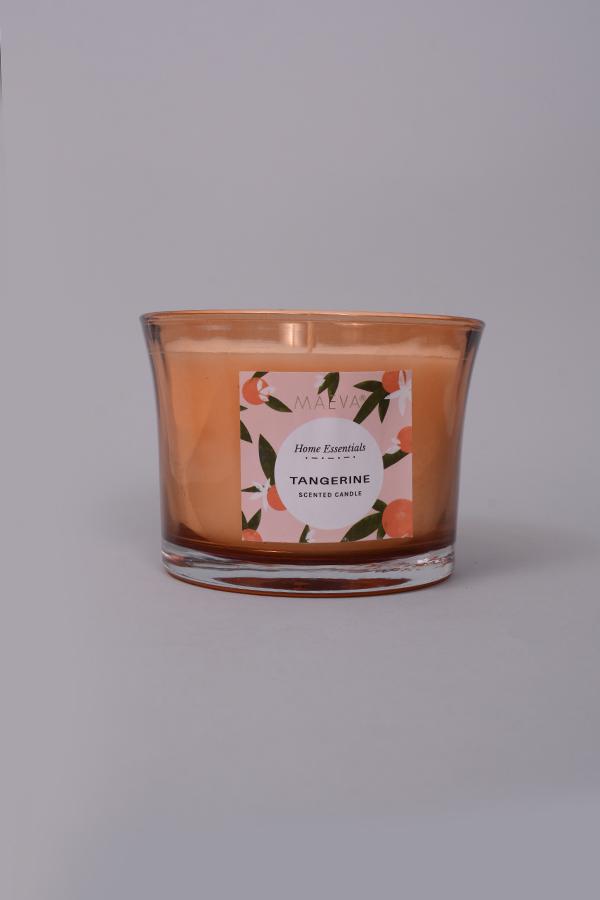 Tangerine Flared Glass Candle