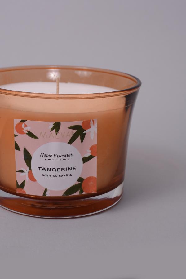 Tangerine Flared Glass Candle