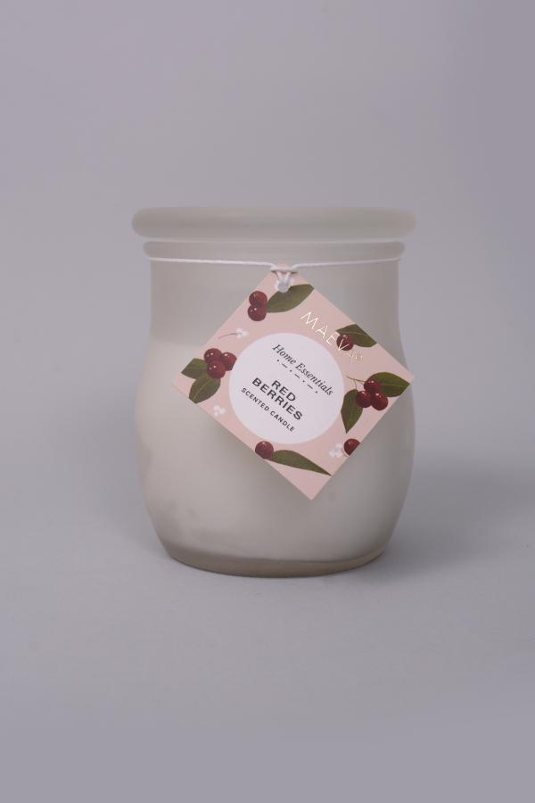 Red Berries Frosted 10 Oz Candle