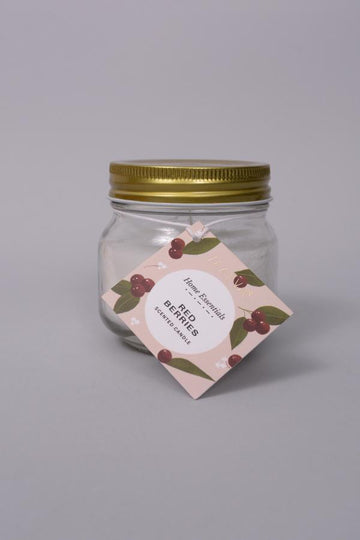 Red Berries Mason Jar Candle