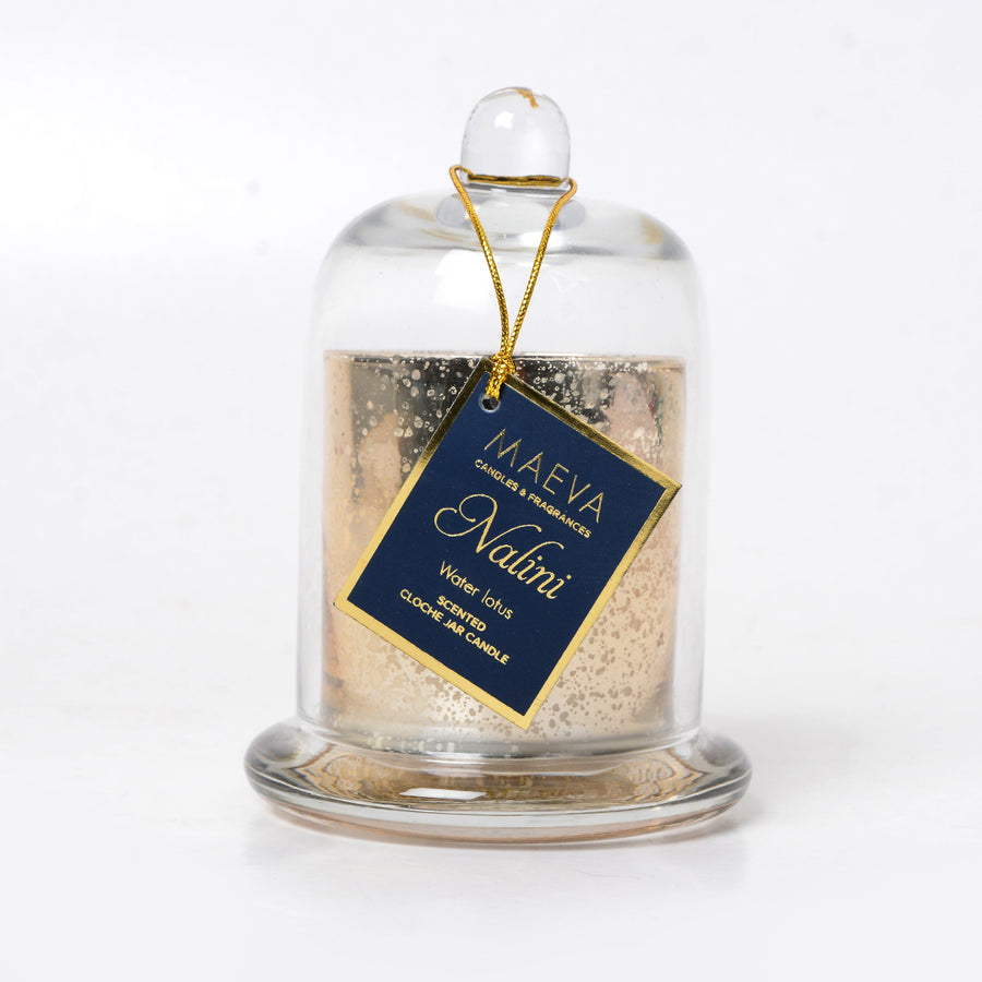 Nalini Gold Cloche Jar Candle