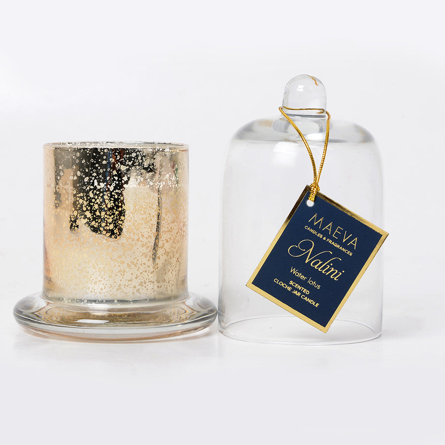 Nalini Gold Cloche Jar Candle