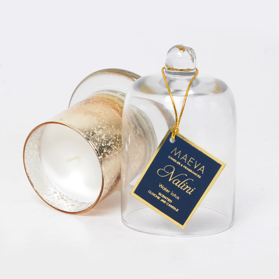 Nalini Gold Cloche Jar Candle