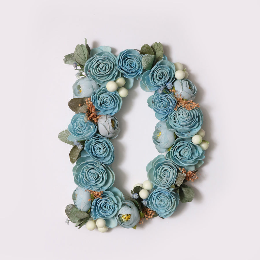 Blue Floral Alphabets