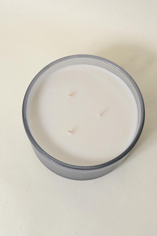 Grey Frosted 3-Wick Candle