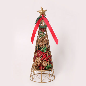 Christmas Tree Metal Cage Potpourri