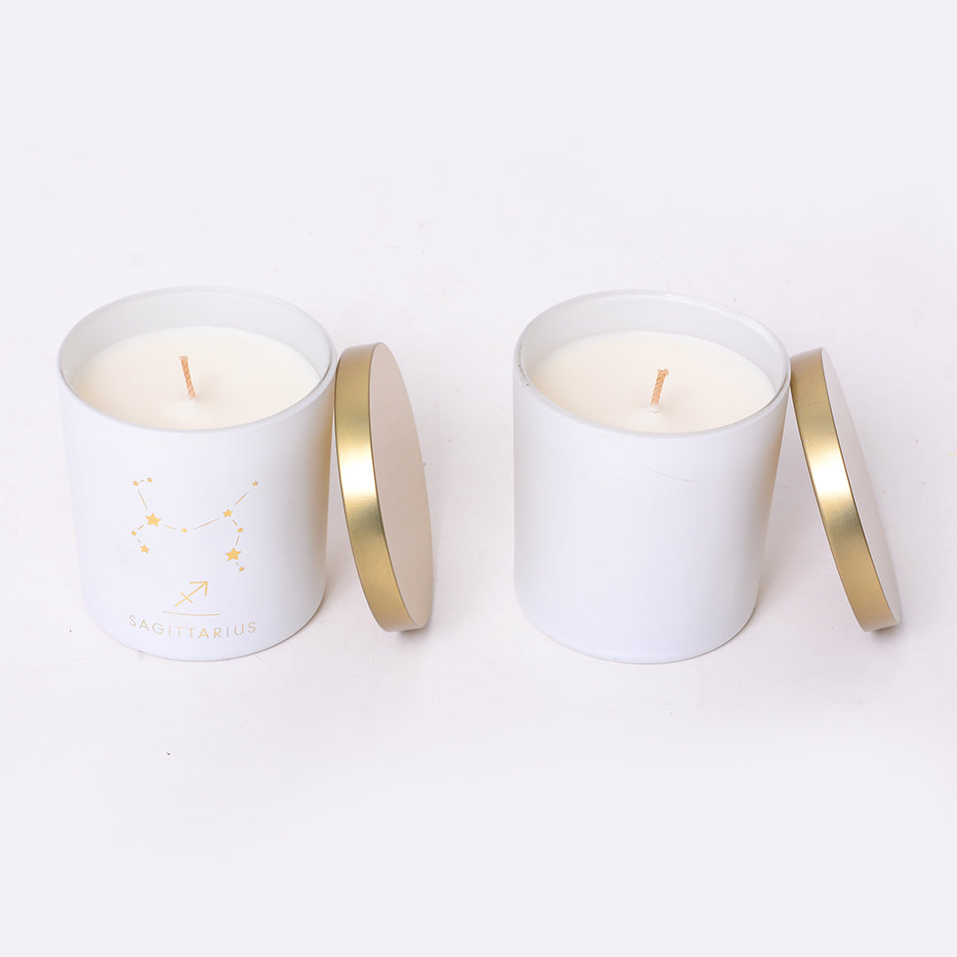 Sagittarius Zodiac Scented Jar Candle - Set of 2