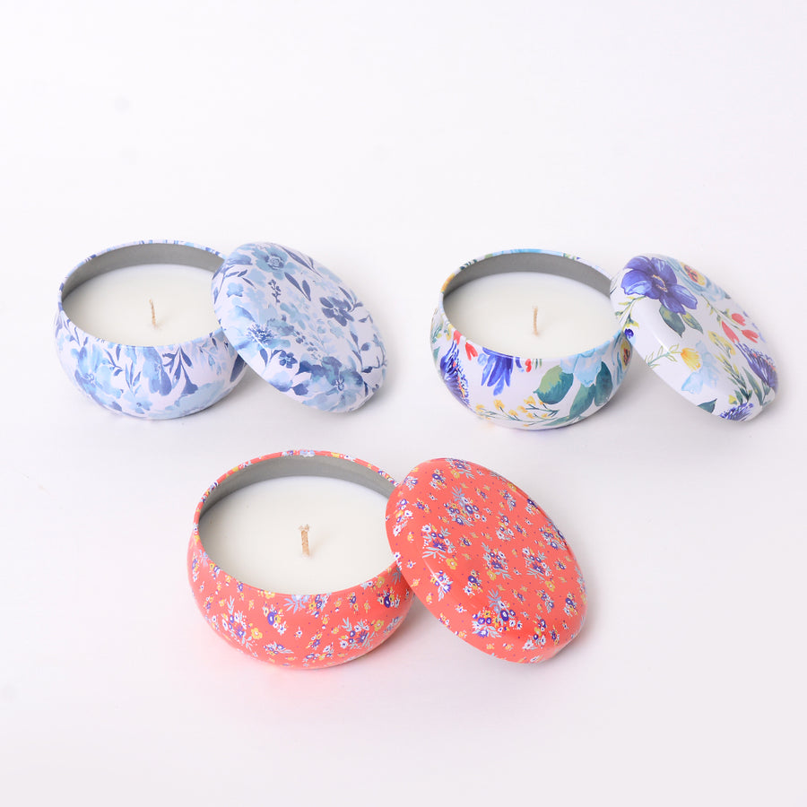 Assorted Scented Tin Candles - Set 1
