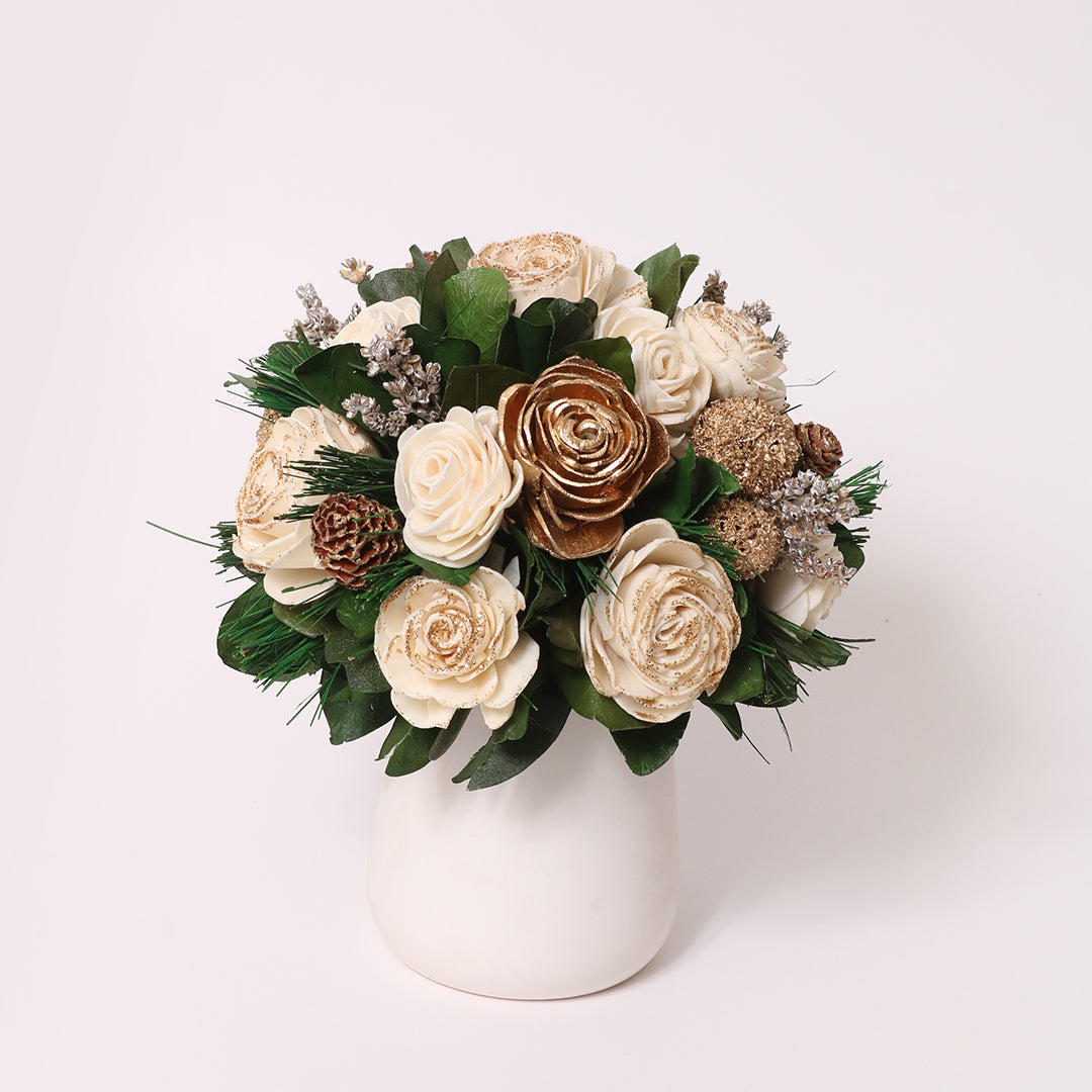 Beige & Gold Table Decor