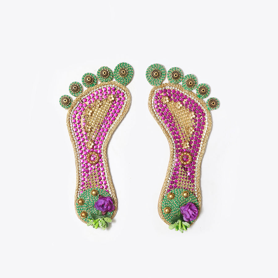 Embellished Lakshmi Feet