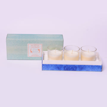 Spa Shot Glass Candle - Pk of 3