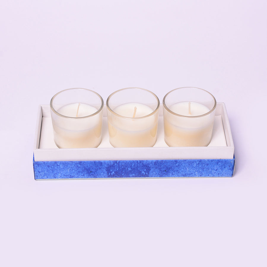 Spa Shot Glass Candle - Pk of 3